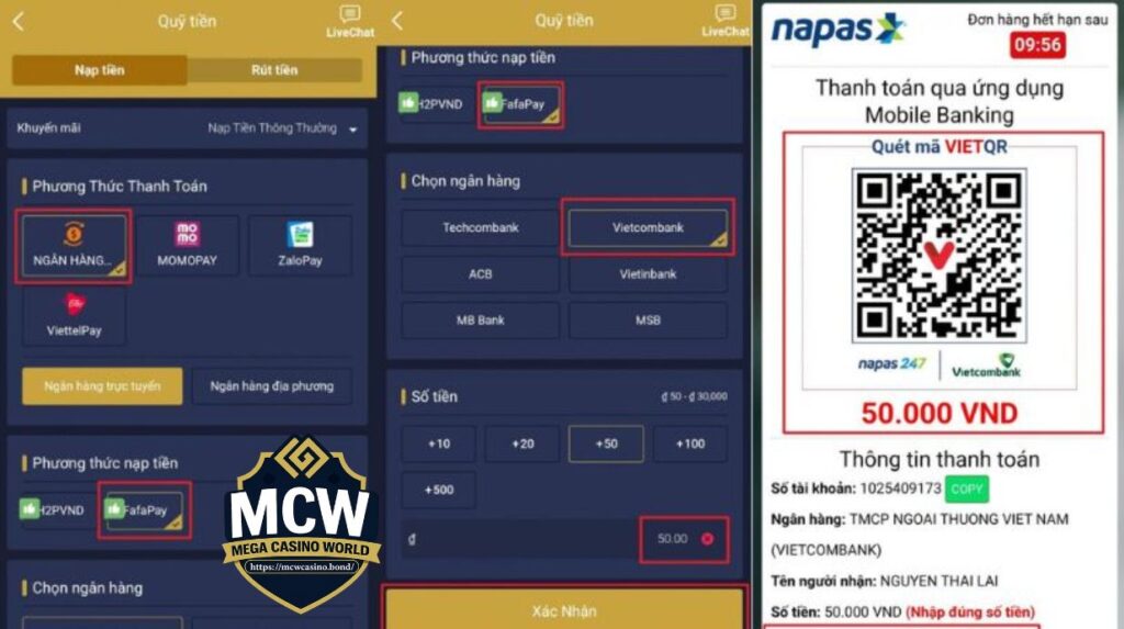 Hướng dẫn cách nạp tiền MCW chi tiết từng bước (cập nhật 2026)